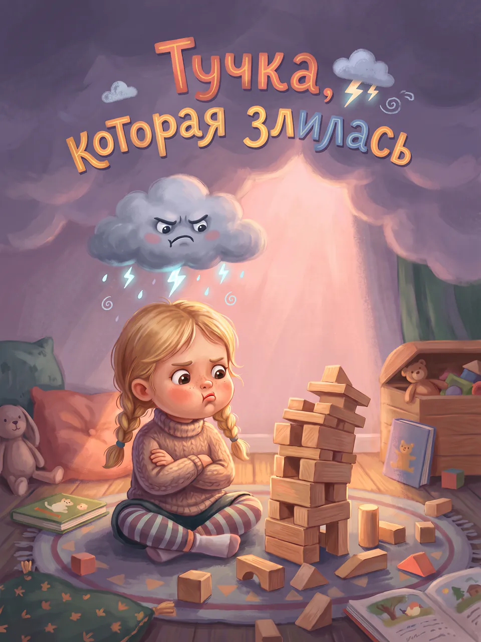 Обложка сказки «Тучка, которая злилась»