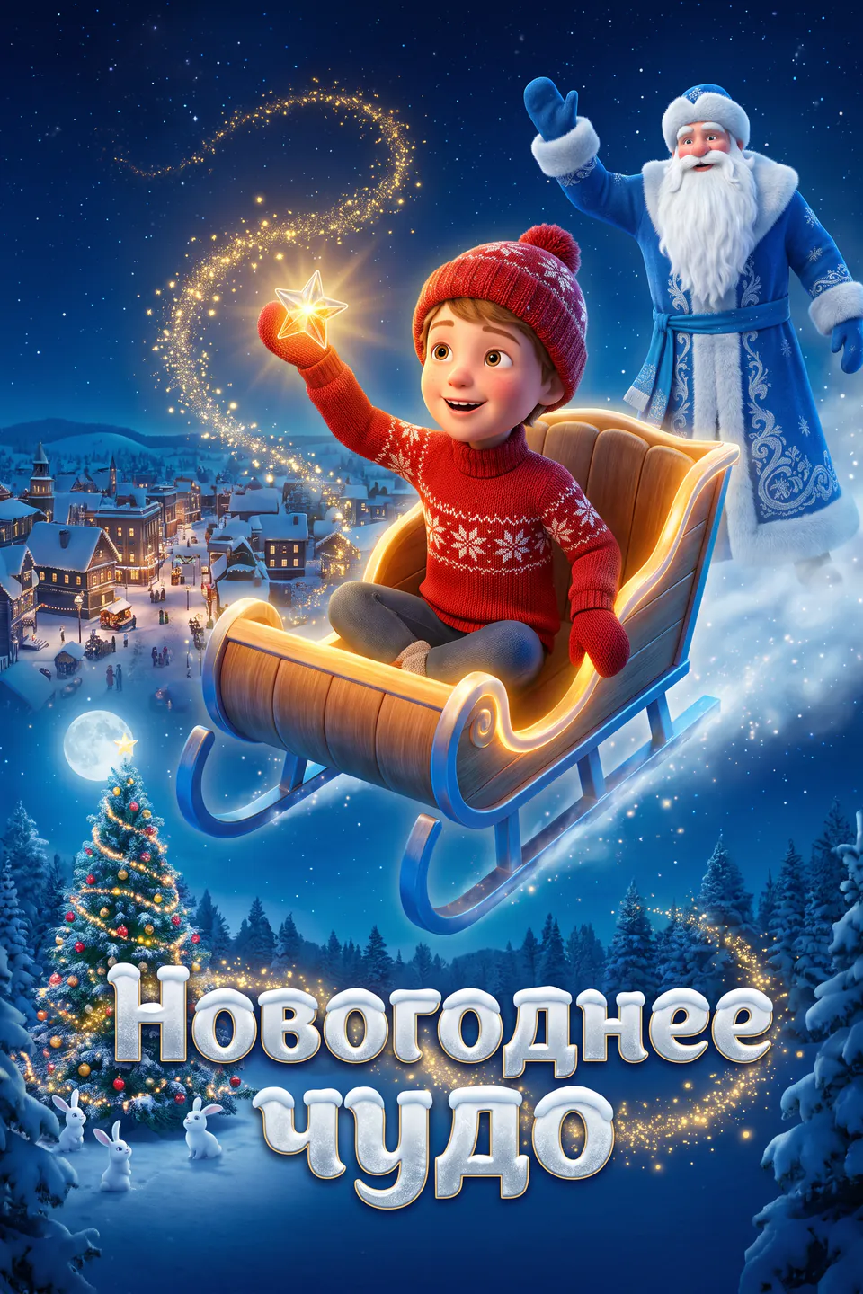 Постер мультфильма «Новогоднее чудо»